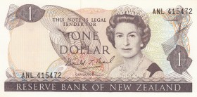 New Zealand, 1 Dollar, 1989, UNC,p169c
Sign: Brash
Serial Number: ANL 415472
Estimate: 25 - 50 USD