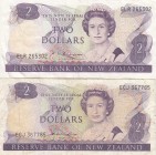 New Zealand, 2 Dollars, 1985, VF,p170a, (Toplam 2 adet banknot)
Sign: Russall
Serial Number: ECJ 367785 / ELR 265302
Estimate: 15 - 30 USD
