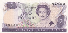 New Zealand, 2 Dollars, 1985, UNC,p170b
Sign: Russall
Serial Number: EKW 509867
Estimate: 15 - 30 USD
