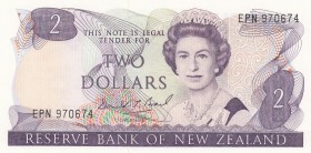 New Zealand, 2 Dollars, 1989, UNC,p170c, "EPN" Last prefix
Sign Brash
Serial Number: EPN 970674
Estimate: 15 - 30 USD