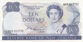 New Zealand, 10 Dollars, 1985, AUNC,p172b
Sign: Russall
Serial Number: NVH 013752
Estimate: 40 - 80 USD