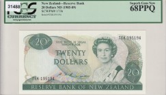 New Zealand, 20 Dollars, 1985-89, UNC,p173b
PCGS 68 PPQ
Serial Number: TEK195194
Estimate: 150 - 300 USD