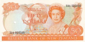 New Zealand, 50 Dollars, 1983, UNC,p174as, SPECİMEN
Sign: Hardie
Serial Number: XAA 000000
Estimate: 750 - 1500 USD