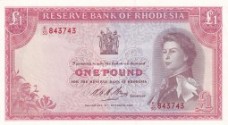 Rhodesia, 1 Pound, 1968, UNC,p28d

Serial Number: K/30 843743
Estimate: 250 - 500 USD