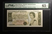 Saint Helena, 1 Pound, 1976, UNC,p6a
PMG 65 EPQ
Serial Number: A/1 046400
Estimate: 60 - 120 USD
