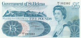 Saint Helena, 5 Pounds, 1981, UNC,p7b
Beatuful serial number. Portrait of Queen Elizabeth II
Serial Number: H/I 392392
Estimate: 50 - 100 USD