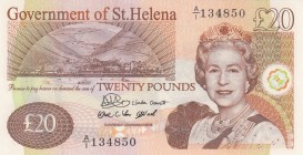 Saint Helena, 20 Pounds, 2004, UNC,p13a
Portrait of Queen Elizabeth II
Serial Number: A/I 134850
Estimate: 50 - 100 USD
