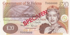 Saint Helena, 20 Pounds, 2012, UNC,p13s, SPECIMEN

Serial Number: A/I 000000
Estimate: 100 - 200 USD