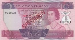 Solomon Islands, 10 Dollars, 1977, UNC,p7s, SPECİMEN

Serial Number: *009924
Estimate: 50 - 100 USD
