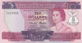 Solomon Islands, 10 Dollars, 1984, UNC,p11

Serial Number: A/2 123003
Estimate: 75 - 150 USD