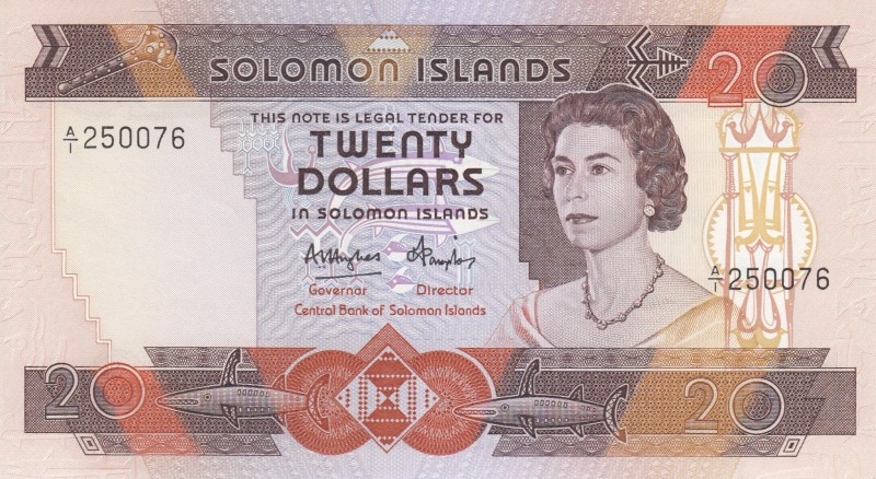 Solomon Islands, 20 Dollars, 1984, UNC,p12

Serial Number: A/1 250076
Estimat...