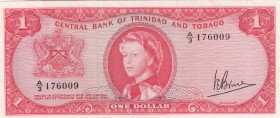 Trinidad & Tobago, 1 Dollar, 1964, UNC,p26c
Sing: Victor E. Bruce
Serial Number: A/3 176009
Estimate: 125 - 250 USD