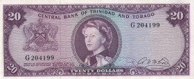 Trinidad & Tobago, 20 Dollars, 1964, AUNC,p29b
Sign: Alexander N. Mcleod
Serial Number: G 204199
Estimate: 500 - 1000 USD