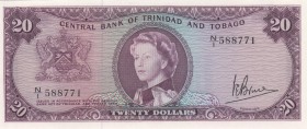 Trinidad & Tobago, 20 Dollars, 1964, UNC,p29c 
İmza: Victor E. Bruce
Serial Number: N/1 588771
Estimate: 500 - 1000 USD