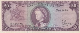 Trinidad & Tobago, 20 Dollars, 1964, VF,p29c
Portrait of Queen Elizabeth II
Serial Number: M/I985678
Estimate: 125 - 250 USD