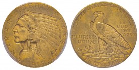USA
5 Dollars, Philadelphia, 1915, AU 8.35 g.
Ref : Fr. 148 , KM#129
Conservation : PCGS AU50