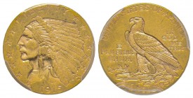USA
2.5 Dollars, Philadelphie, 1915, AU 4.18 g.
Ref : Fr. 120, KM#72
Conservation : PCGS AU55