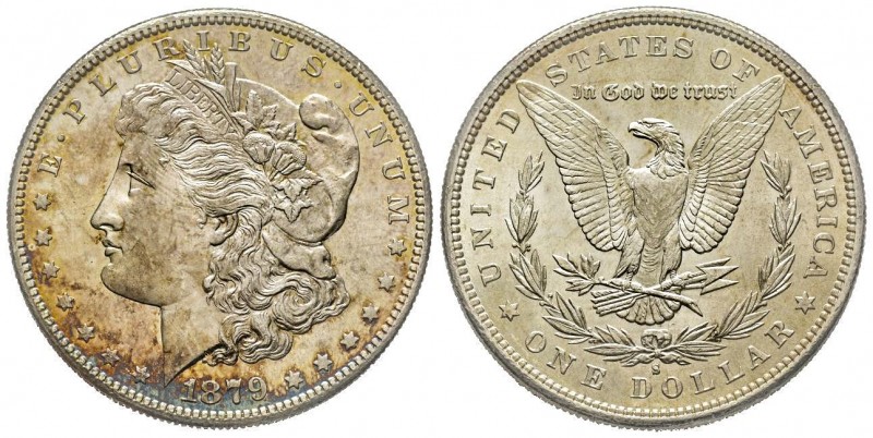Morgan Dollar, San Francisco, 1879 S, AG
Conservation : FDC