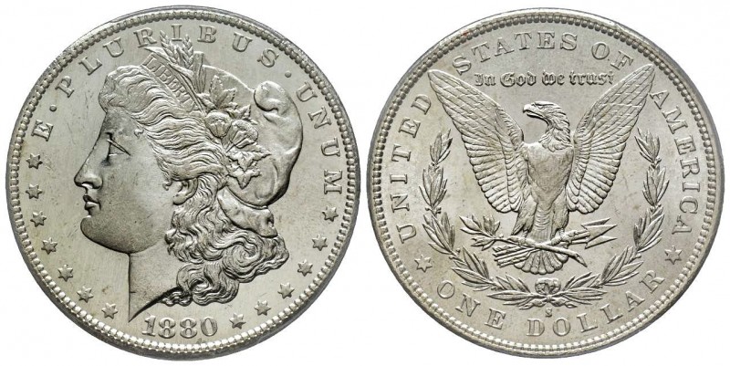 Morgan Dollar, San Francisco, 1880 S, AG
Conservation : PCGS MS64