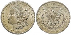 Morgan Dollar, Carson City 1882 CC, AG
Conservation : PCGS MS63