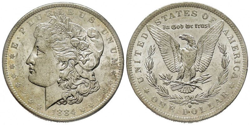 Morgan Dollar, New Orleans, 1884 O, AG
Conservation : FDC