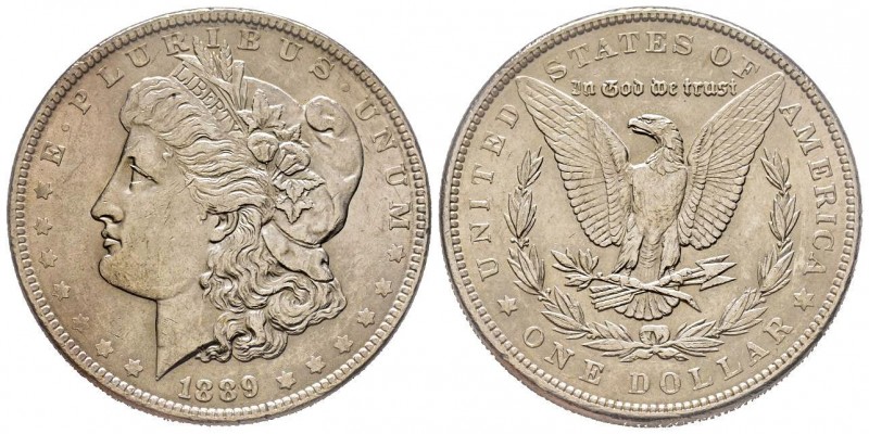 Morgan Dollar, Philadelphia, 1889, AG
Conservation : Superbe