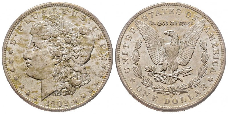 Morgan Dollar, New Orleans, 1902 O, AG
Conservation : FDC