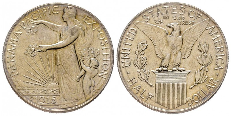 Half Dollar 1915 S, San Francisco, Panama-Pacific Exposition, AG 12.51 g.
Conser...