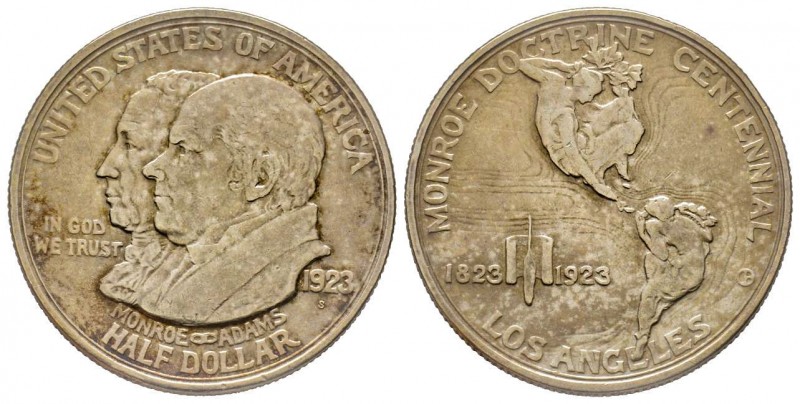 Half Dollar 1923 S, San Francisco, Monroe Doctrine Centennial, AG 12.5 g.
Conser...
