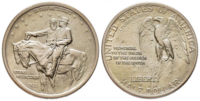 Half Dollar 1925, Philadelphia, Stone Mountain Memorial , AG 12.5 g.
Conservatio...