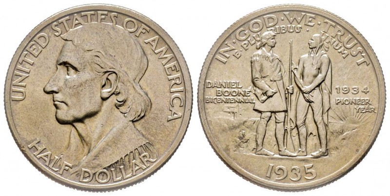 Half Dollar 1935, Philadelphia, Boone 1934 - 1935, AG 12.5 g.
Conservation : Sup...