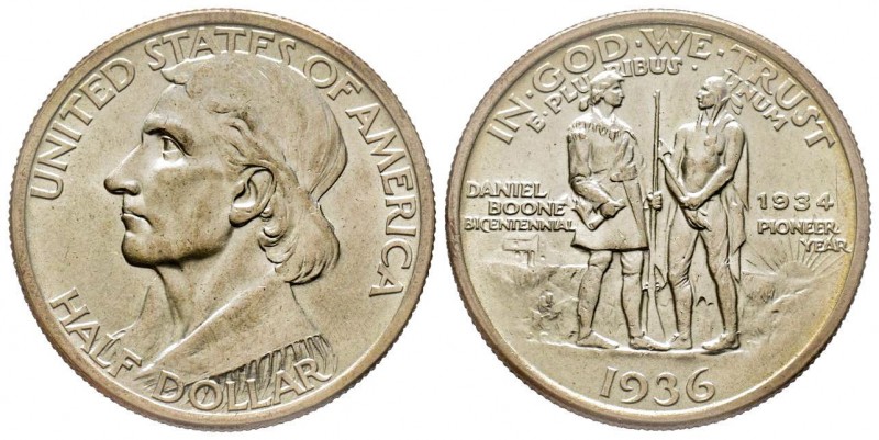 Half Dollar 1936, Philadelphia, Daniel Boone, AG 12.5 g.
Conservation : FDC