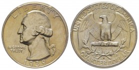 25 Cents, 1939 D, Denver, Ni
Conservation : PCGS MS65