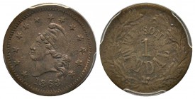 Patriotic token 1863, Copper
F-19/396
Wilson's Medal
PCGS MS62 BN