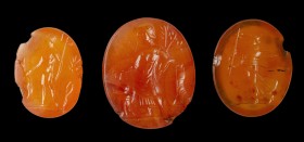 A lot of 3 postclassical agate-carnelian intaglios. Mythological figures.
16th - 18th century
10 X 14 X 3 mm
12 x 15 x 3 mm
14 x 17 x 3 mm

From...