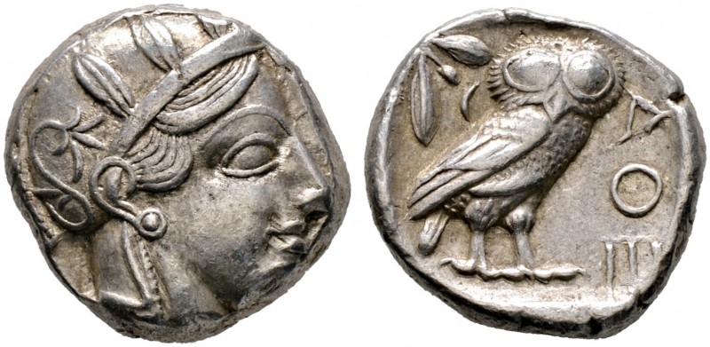 Attika. Athen 
Tetradrachme 449-415 v. Chr. Ein zweites, ähnliches Exemplar. SN...