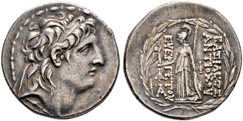 Syria. Königreich der Seleukiden. Antiochos VII. Euergetes 138-129 v. Chr 
Tetr...