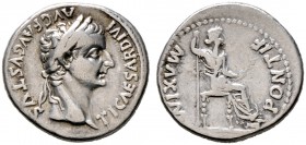 Kaiserzeit. Tiberius 14-37 
Denar 14/37 -Lugdunum-. Ähnlich wie vorher. RIC 30. 3,73 g
Revers minimal dezentriert, sehr schön

Der sogenannte Trib...