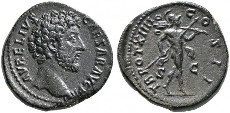 Kaiserzeit. Marcus Aurelius Caesar 138-161 
Dupondius 159/160 -Rom-. AVRELIVS C...
