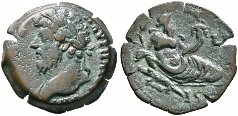 Kaiserzeit. Marcus Aurelius 161-180 
AE-Drachme (Provinzialprägung für AEGYPTIA...