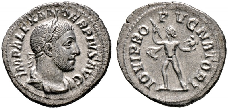 Kaiserzeit. Severus Alexander 222-235 
Denar 232 -Rom-. IMP ALEXANDER PIVS AVG....