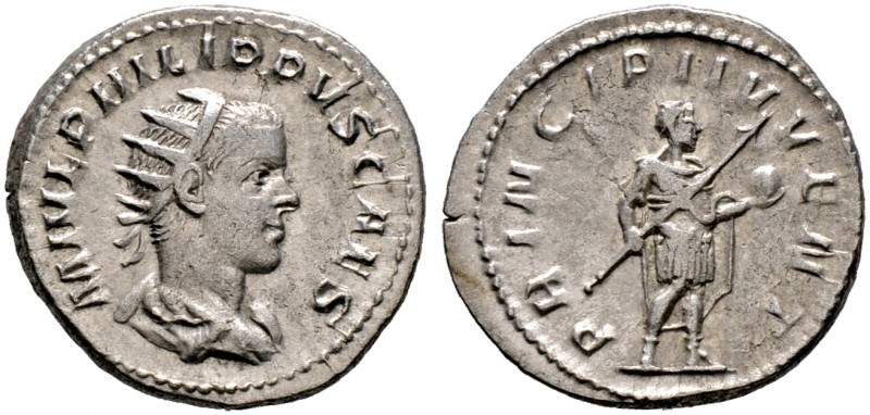 Kaiserzeit. Philippus II. 247-249, seit 244 Caesar 
Antoninian (als Caesar) -Ro...