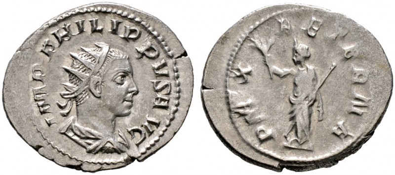Kaiserzeit. Philippus II. 247-249, seit 244 Caesar 
Antoninian -Rom-. IMP PHILI...