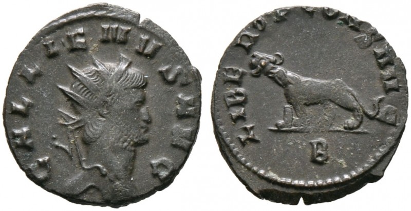 Kaiserzeit. Gallienus 253-268 
Antoninian 267/68 -Rom-. GALLIENVS AVG. Büste mi...