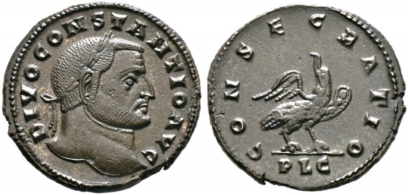 Kaiserzeit. Constantinus I. Caesar 306-309 
Folles (28 mm) 306/307 -Lugdunum (L...