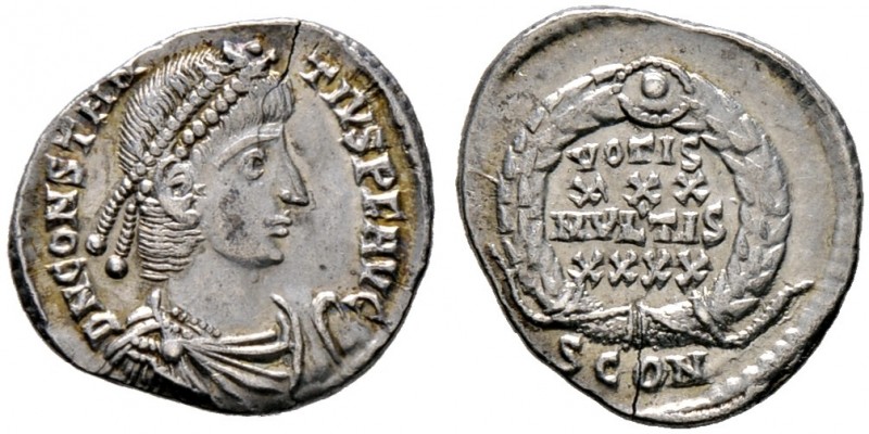 Kaiserzeit. Constantius II. 337-361 
Siliqua 360/363 -Arelate-. D N CONSTANTIVS...