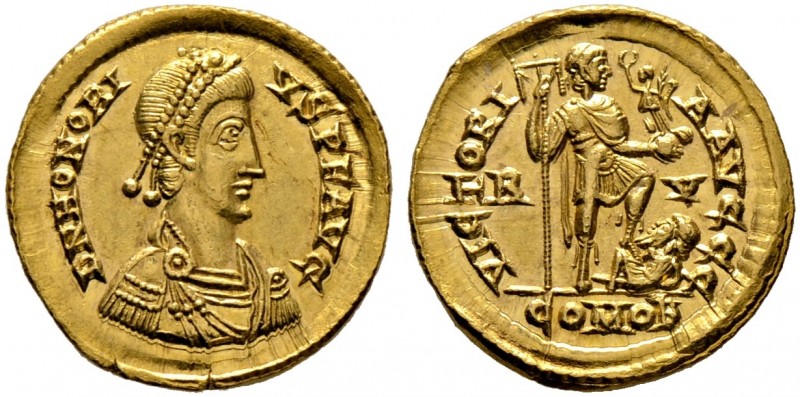 Kaiserzeit. Honorius 393-423 
Solidus 402/406 -Ravenna-. DN HONORIVS P F AVG. D...
