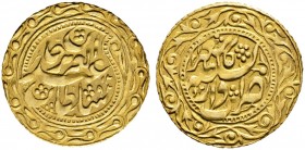 China-Provinz Sinkiang. Ya'qub Beg 1865-1877 
Tilla AH 1292 (1875/76) -Kashgar mint-. Rebel coinage struck in the name of the Ottoman Sultan Abdul Az...