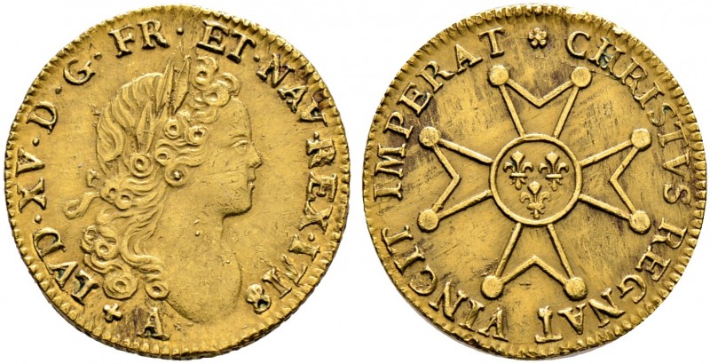 Frankreich-Königreich. Louis XV. 1715-1774 
Louis d'or a'la croix de Saint-Espr...