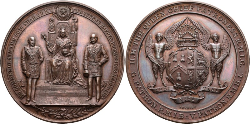 Großbritannien. Victoria 1837-1901 
Große Bronzemedaille 1897 von G. Kenning, a...